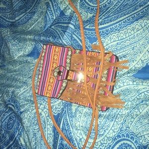 Aztec tribal crossbody purse